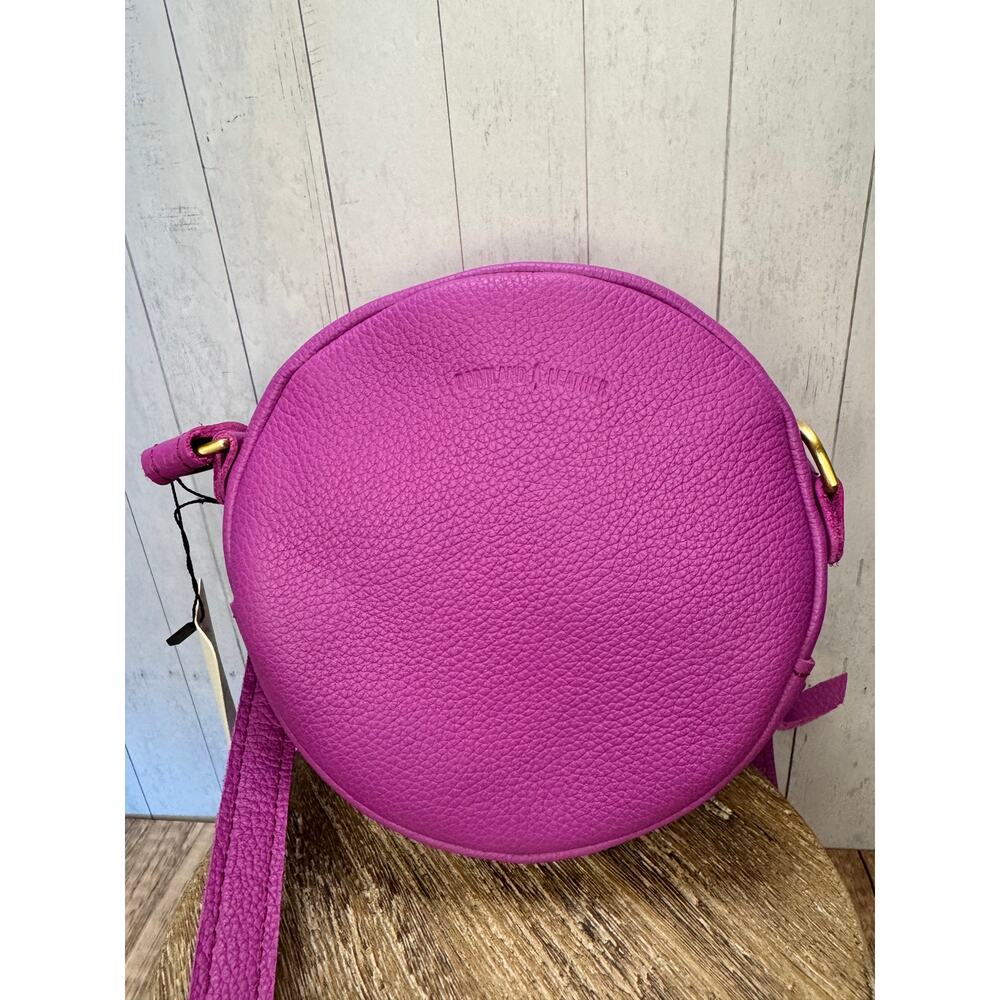 Portland Leather Limited Edition Wildflower Circle Crossbody Bag CATTLEYA Bag - Picture 6 of 7